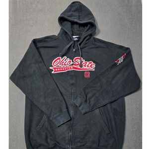 NCAA Ohio State Buckeyes Full Zip Hoodie Black XL